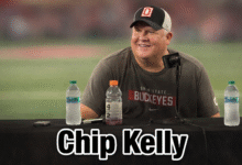 Chip Kelly American football coach during game