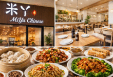 Interior of MiYa Chinese restaurant featuring a minimalist design inspired by modern Chinese dining culture