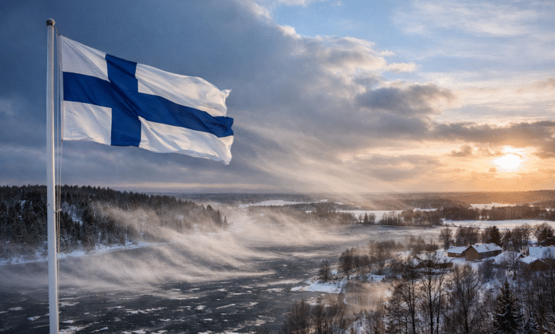 wind blowing from Finland